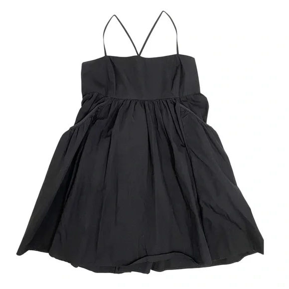 Urban Outfitters black mini babydoll dress with pockets - Picture 1 of 7
